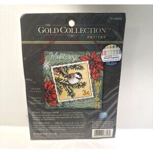 Dimensions Gold Petites WISH Holiday Christmas Ornament Kit New Sealed #8846